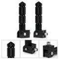Universal 2Pcs Rear Passenger Foot Pegs Pedals 90 Degree Folding Footrests for Motorcycles Red. 