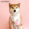Bear Pattern Pet Scarf Cozy Cartoon Knitted Pet Scarf for Winter Cute Cat Dog Neckwear Accessory. 