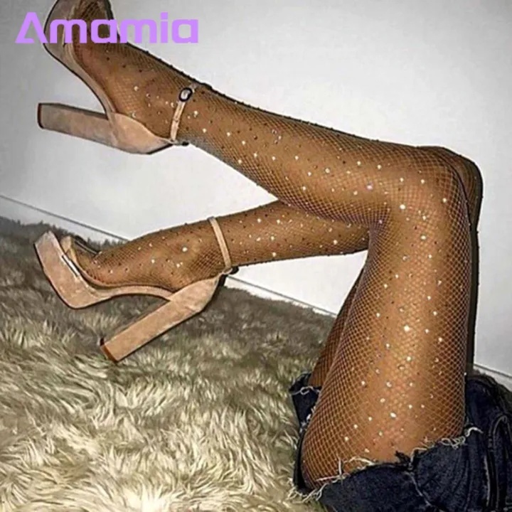 Elegant%20Rhinestone%20Hosiery%20Sparkling%20Rhinestone%20Fishnet%20Pantyhose%20for%20Party%20Club%20Look%20High%20Elasticity%20Anti-slip%20Design%20Favorite%20Rhinestone%20Pantyhose%20-%20Image%209