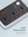 LDNIO SC3412 38W PD20W Power Strip 3 Socket Outlets and 3 QC 3.0 USB. 