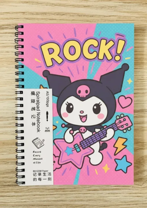 Note%20Pad%20%7C%20Spiral%20Notebook%20%7C%20Journal%20%7C%20A5%20%7C%20100Pgs%20%7C%20Kuromi%20Spiral%20Notebook%20Gift%20-%20Image%206