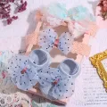 3 Pcs/Set Flower Baby Girl Socks Headbands Set Flower Bows Crown Newborn Socks Girls Hairband Non-slip Infant Toddler Socks. 