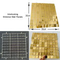 4 Pcs/lot 30x30cm 3d Sequin Wall 3d Art Wall Sequins 3d Wall Panel Mirror Wall Cloth Paint House Party Decor Brand Logo. 