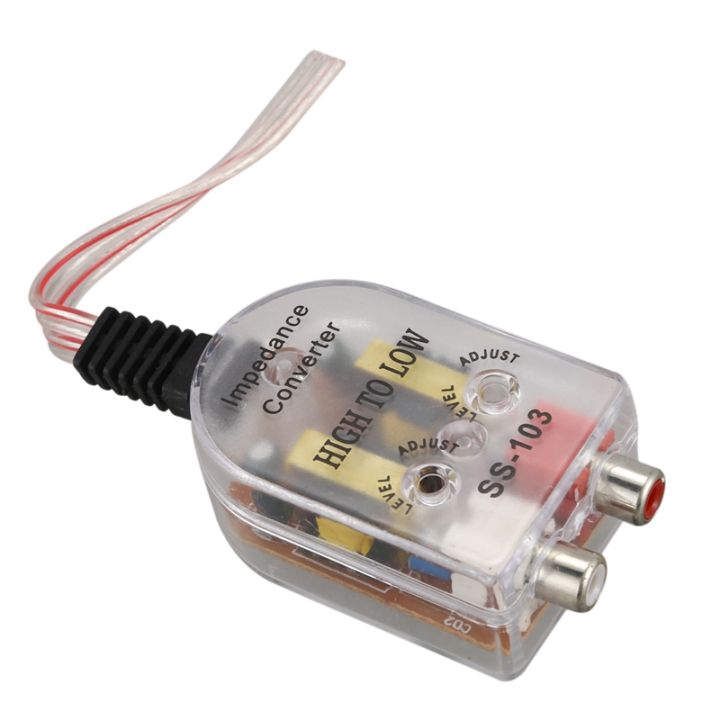 Car%20Audio%20High%20to%20Low%20Converter,%20Car%20Stereo%20Converter%20CD%20Amplifier%20Audio%20Subwoofer%20High%20Low%20Converter%20Line%20Output%20Impedance%20Converter%20-%20Image%204