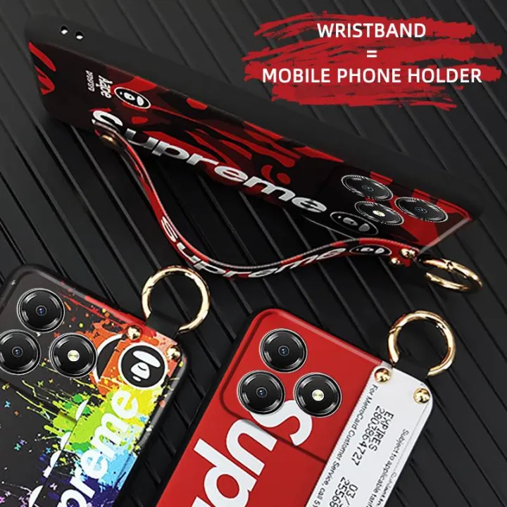 Durable%20Protective%20Phone%20Case%20For%20ZTE%20Blade%20A36%204G/Z2472%20Wristband%20Silicone%20Back%20Cover%20Wrist%20Strap%20Fashion%20Design%20Trendy%20-%20Image%203