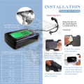 【Miga Plaza】Digital Engine Tach Hour Meter Waterproof Tachometer Gauge Engine RPM LCD Display For Motorcycle Car Boat. 