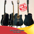 France de Crusader Acoustic Jumbo Box Guitar 41 Inch Black With Bag Hand made france guitar. 