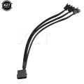 New Pc Fan Splitter Power Cable 12v 27cm 4pin Molex Ide To 4 Port 3pin / 4pin Cooler Cooling Fan Extension Power Cables. 