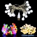 Christmas Lights 2.5M 20 pcs USB LED Star/Ball String Fairy Light Lighting For Wedding Party Holiday Lights Decoration--Colorful--Round Ball. 