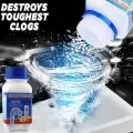 Block powder  Dreain cleaning powder Plumbing Cleaning Powering Agent Carefully Selected Pipe Cleaner Dissolves and Deodorizes Oil Stain from Toilet and Kitchen Drain  Drain cleaner remove clogged drainage in sink drain - sink pipe cleaner. 
