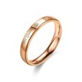 [Good LIFE]His Queen Her King Couple Ring Wedding Rings Engagement Ring Rings for Women Stainless Steel Ring Jewelry. 