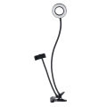 BG12W flexible USB 9cm LED ring light+bracket. 