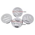 4Pcs 54mm Wheel Hub Center Caps  Emblem For Suzuki - Silver. 