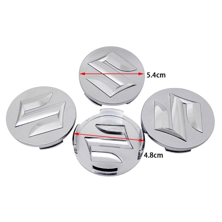 4Pcs%2054mm%20Wheel%20Hub%20Center%20Caps%20%20Emblem%20For%20Suzuki%20-%20Silver%20-%20Image%204
