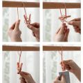 Simple Plastic Clothes Hanger Clip Set / Portable Rope Clothespins / Windproof Clothes Peg Supplies. 