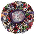 【EleganceEssence】Ethnic style African Ankara Print Bonnet Women Night Sleep Cap Satin Lining Soft Extra Large Head Wear Ladies Headwrap Hair Hat. 