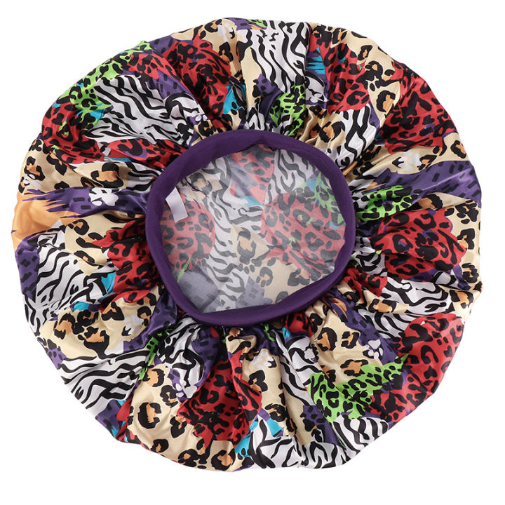 【EleganceEssence】Ethnic style African Ankara Print Bonnet Women Night Sleep Cap Satin Lining Soft Extra Large Head Wear Ladies Headwrap Hair Hat
