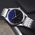 New Luxury Fashionable Design Leather Watch - Quartz Analog Stainless Steel Wrist Watches For Men Gents Boys Office Wear - Black Brown White TZ. 