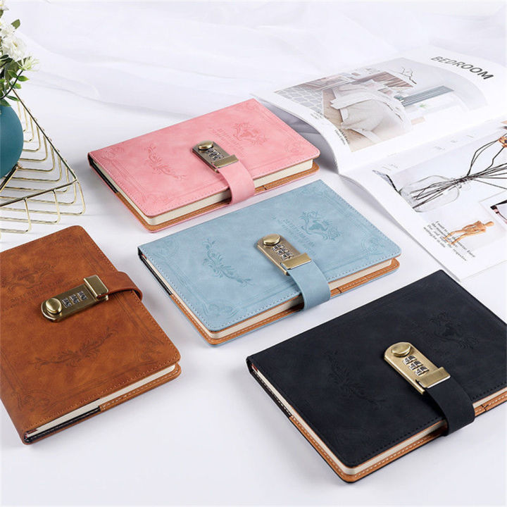 200%20Pages%20A5%20Retro%20Password%20Book%20With%20Lock%20Diary%20Thickened%20Creative%20Hand%20Ledger%20Student%20Notepad%20Stationery%20Notebook%20Binder%20-%20Image%203