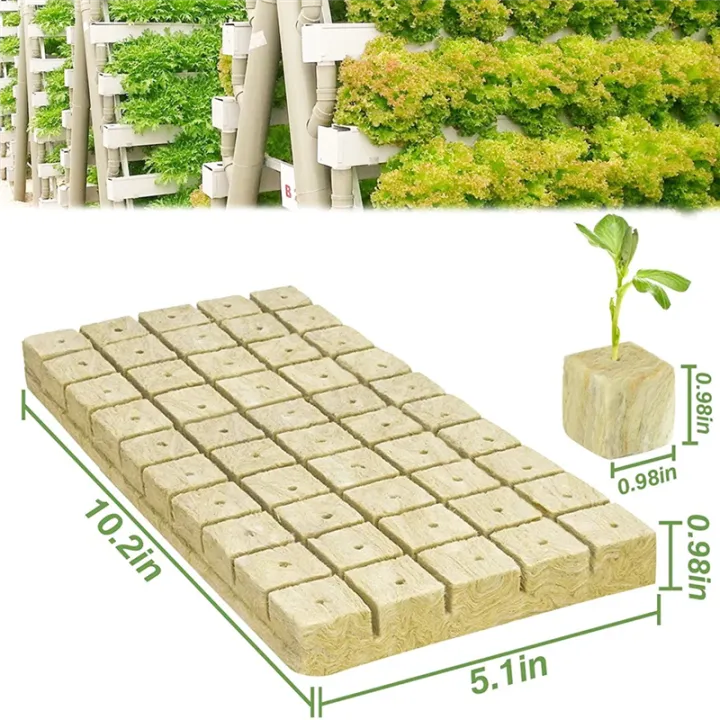 50Pcs%20Stoool%20Hydroponic%20Grow%20Media%20Starter%20Cubes%20Plant%20Cubes%20Soilless%20Substrate%20ed%20Rock%20Wool%20Plug%20ling%20Block%20-%20Image%203