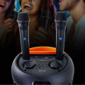 KTS-2142 Partybox Portable Wireless Bluetooth Speaker with Led Light RGB Support Mic, FM, AUX, USB, SD Card Karaoke Speaker with Wireless Mic Buffel Subwoofer with FM Mic Music Player Party Box  KTS Speaker KTS 2142. 