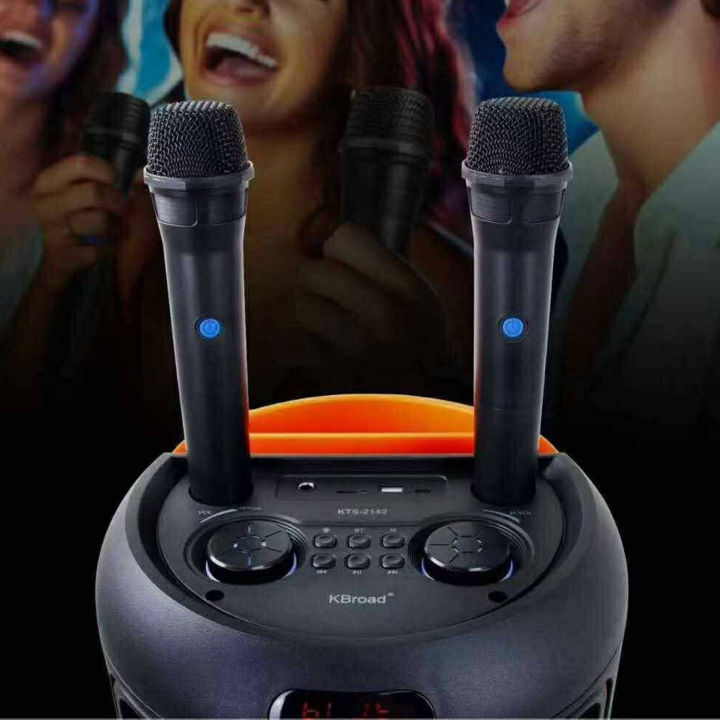 KTS-2142%20Partybox%20Portable%20Wireless%20Bluetooth%20Speaker%20with%20Led%20Light%20RGB%20Support%20Mic,%20FM,%20AUX,%20USB,%20SD%20Card%20Karaoke%20Speaker%20with%20Wireless%20Mic%20Buffel%20Subwoofer%20with%20FM%20Mic%20Music%20Player%20Party%20Box%20%20KTS%20Speaker%20KTS%202142%20-%20Image%203