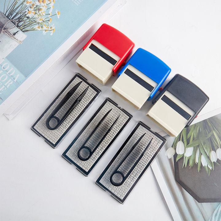 【SkinHorizon】Rubber Stamp Kit DIY Custom Personalized Self Inking Business Address Name Number Letter Stamp Handicrafts Printing Rubber Stamp