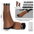 WEST BIKING Ultra Fine Fiber Leather Mountain Bike Handlebar Short/long Bike Grip Handlebar End Anti Slip Aluminum Lock. 