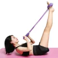 Pull Reducer Body Shape Trimmer Body Shaper - Multi Color Pull Reducer Body Trimmer Resistance Band Gym,Yoga Sports Exercise Equipment for Lose Waist Weight Reduce Tummy Trimmer   Fitness Resistance Bands With Handle,Foot Pedal Exerciser,Yoga Body Shaper. 