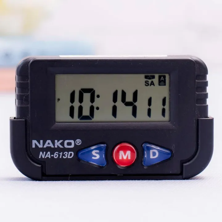 NAKO%20Digital%20Quartz%20Clock%20for%20Car%20Dashboard%20and%20Office%20Desk%20with%20Alarm,%20Stopwatch,%20and%20Flexible%20Stand,%20Black%20-%20Image%206