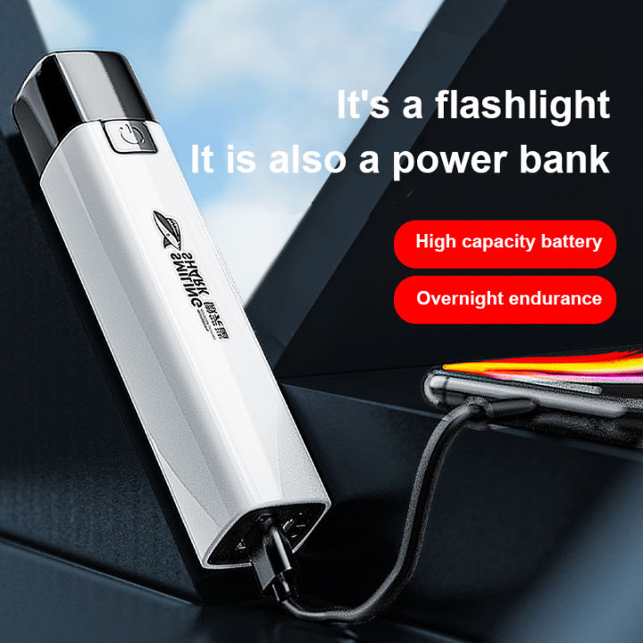 Super%20Bright%20Smile%20Shark%20LED%20Flashlight%20USB%20Rechargeable%2018650%20Battery%20Led%20Torch%20for%20Night%20Riding%20Camping%20Hunting%20Indoor%20Flash%20Light%20Portable%20Strong%20Light%20Long-range%20Small%20Rechargeable%20Lamp%20Power%20Bank%20Multi-Function%20Tent%20Camping%20Torch%20-%20Image%208