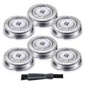 6 Pcs SH30 Replacement Head Shaver Replacement Heads for Philips Electric Shaver Series S1000, S2000, S3000, S4000. 