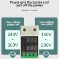Over and Under High Voltage Protector 40A 230V Relay Protection Automatic Protection. 