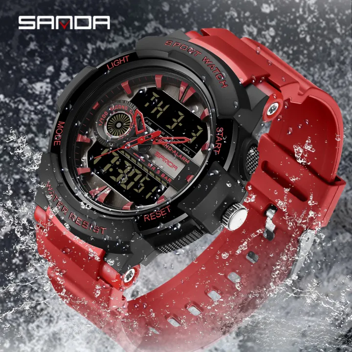 SANDA%20Top%20Brand%20Men's%20Watches%20Sport%20Military%20Quartz%20Watch%2050M%20Waterproof%20Wristwatch%20for%20Men%20Clock%20relogios%20masculino%206082%20-%20Image%202