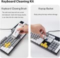 kunya 7 in 1 Keyboard Cleaning Brush Kit, Multifunctional Keyboard Earphone Cleaner Tools with Flannel Sponge, Spray Bottle, Keycap Buckle, High-Density Brush and Cleaning Pen   (FROM INDIA) SAM. 