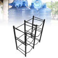 Water Bottle Holder Black 3 Tier 2 Row Water Bucket Storage Rack for Kitchen. 