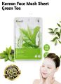 Ricocell Korean Facial Mask Sheet 1Pcs Green Tea Moisture Essence Face Mask Sheet Skin Care Korean Face Mask Sheet For Women & Men. 