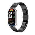 NEW- xDfind Seven-bead Solid Stainless Steel Watch Band For Xiaomi Smart Band 10 / 9 / 8 NFC 14mm. 