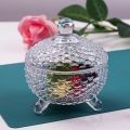 DELI Canister Snacks Nut Storage European Style Candy Jar Glass Candy Pot (1PC). 