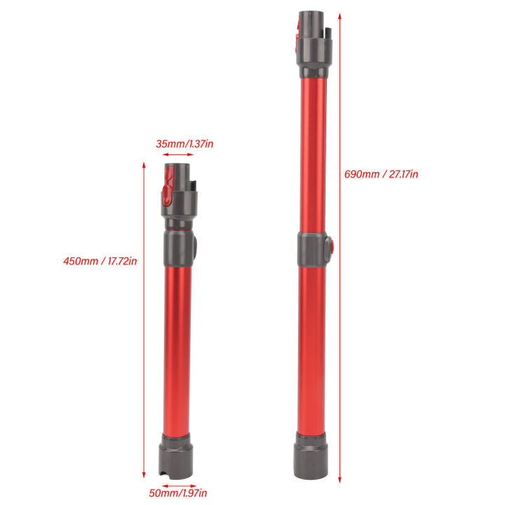 Vacuum Extension Wand Vacuum Pipe Tube Quick Release Button Light Weight for Vacuum Cleaner