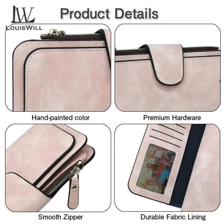LouisWill%20Long%20PU%20Leather%20Zipper%20Wallets%20for%20Women%20-%20Image%206