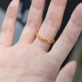 Hollow Heart Rings for Women Stainless Steel Open Adjustable Engagement Wedding Ring Female Jewelry Birthday Gift. 