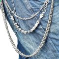 Punk Waist Chain Belt Silver Trousers Chain for Men Jeans Belt Chain for Pants Cool Metal Rock Chain Hiphop Summer Jewelry Man. 