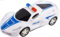 WolVol Robot Police Car Toy with Lights and Sounds for Kids, with Bump and Go Action. 