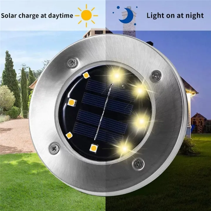 4pcs%20Solar%20Powered%20Ground%20Light%20Waterproof%20Garden%20Pathway%20Deck%20Lights%20With%208%20LEDs%20Solar%20Lamp%20for%20Home%20Yard%20Driveway%20Lawn%20Road%20-%20Image%204