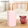 1 Set 260ML USB Humidifier Fine Atomization Continuous/Interval Spray Heavy Fog Colorful Night Light Silent 4.5W Air Diffuser for Home. 