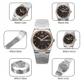 SKMEI New Sports Quartz Clock Male Full Steel Time Week Date Sports Watch Mens Waterproof Sports Wristwatches For Men 9288(Free velvet bag). 