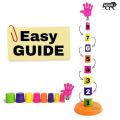 Toy Imagine™ 2 in 1 Plastic Ring Toss Throw Game for Toddlers/Kids Fun Indoor/Outdoor Learning Activity Ring toss Games for Baby Colourful Round Stacking Rings Best Birthday Gift for Kids  SAM. 