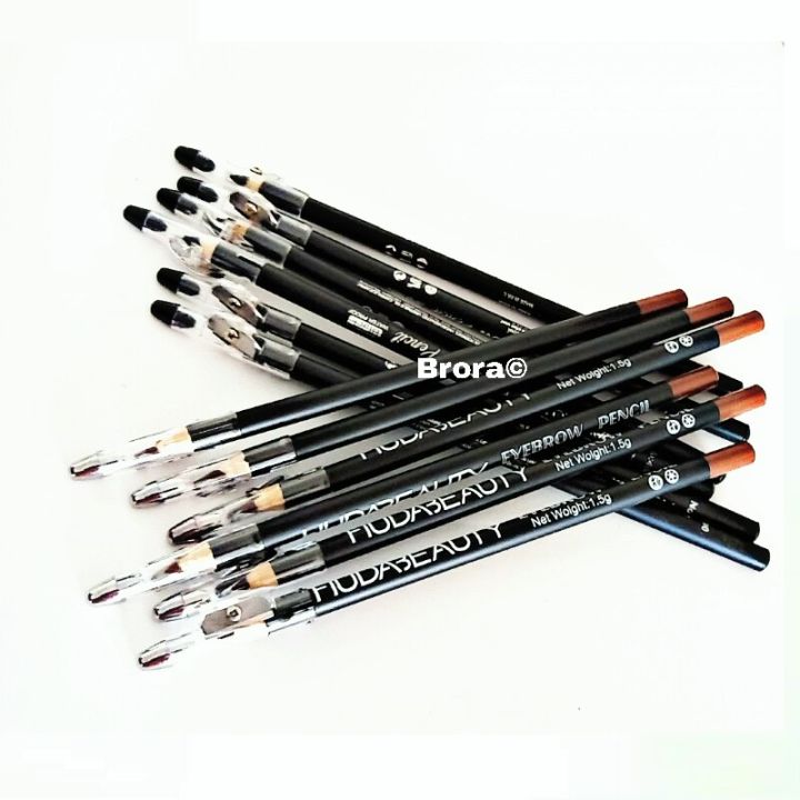 Eyeliner Lip liner Eyebrow Pencil With Sharpener Set Of 2 Black & Brown