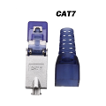 CAT7 RJ45 Connector Plug Without Crimping Tool 23/24AWG Cat 7 Termination Plug Zinc Alloy Shielded Network Cable RJ45 Plug A. 
